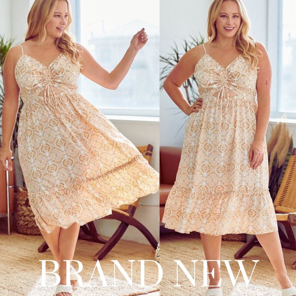 Gorgeous Spring Hailey & Co. Cutout Sundress | Brand New | Boho Print